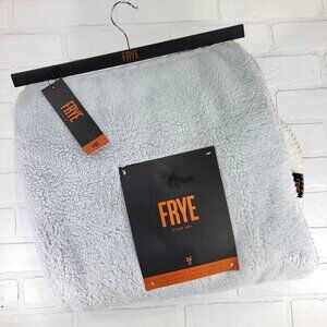 NWT FRYE Reversible Sherpa Throw Blanket 50" x 60"